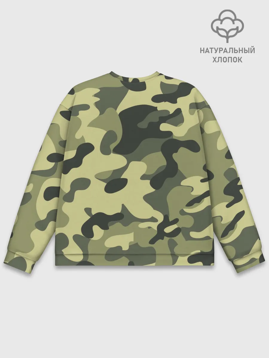 Мужской свитшот базовый / Камуфляж Хаки