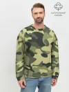 Мужской свитшот базовый / Камуфляж Хаки