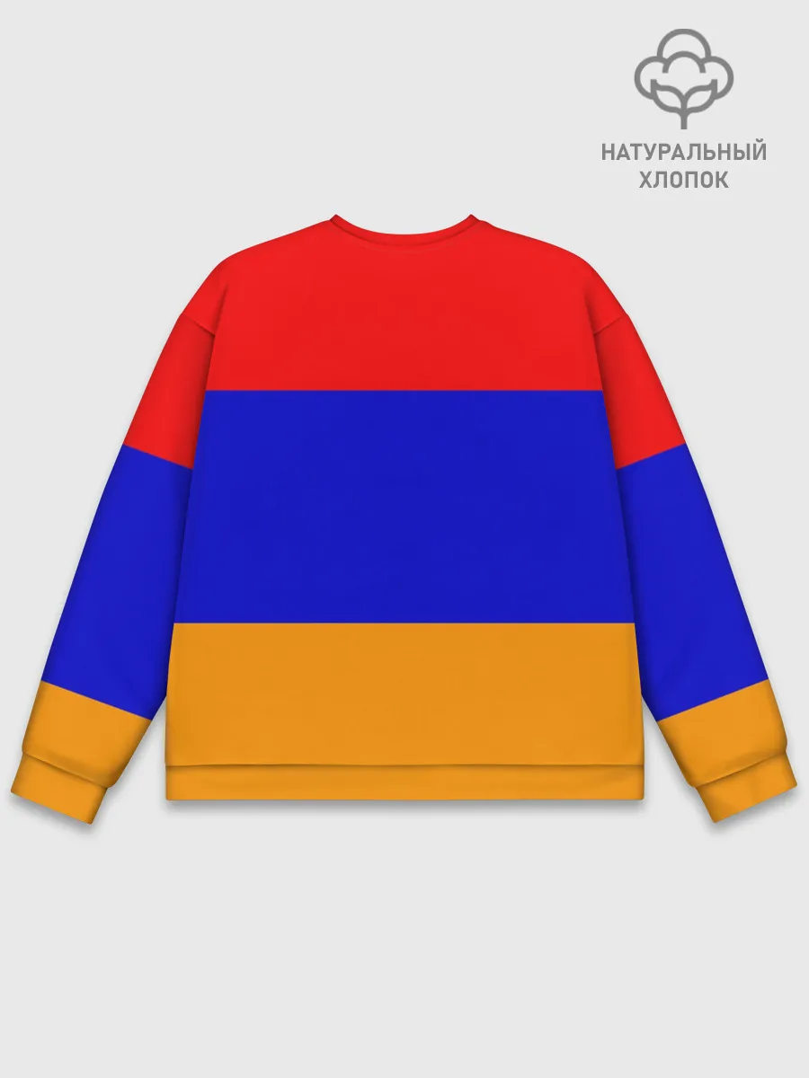 Мужской свитшот базовый / Герб и флаг Армении