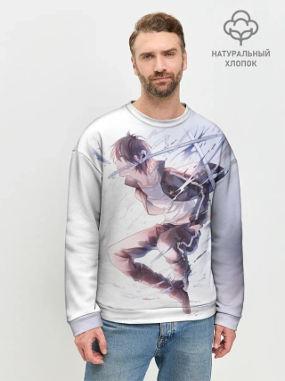 Мужской свитшот базовый / Летающий Ябоку