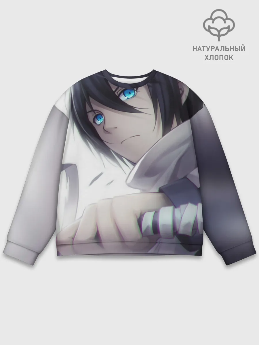 Мужской свитшот базовый / Ято с мечом. БЕЗДОМНЫЙ БОГ