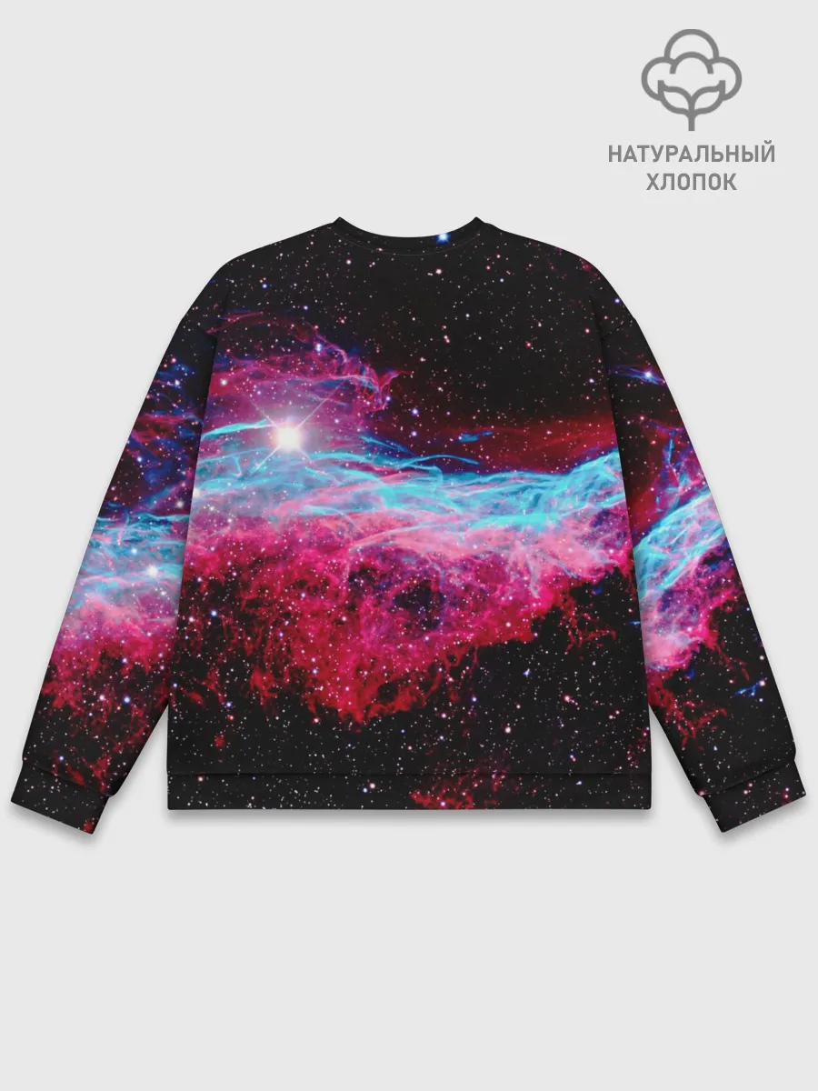 Мужской свитшот базовый / Кот с едой