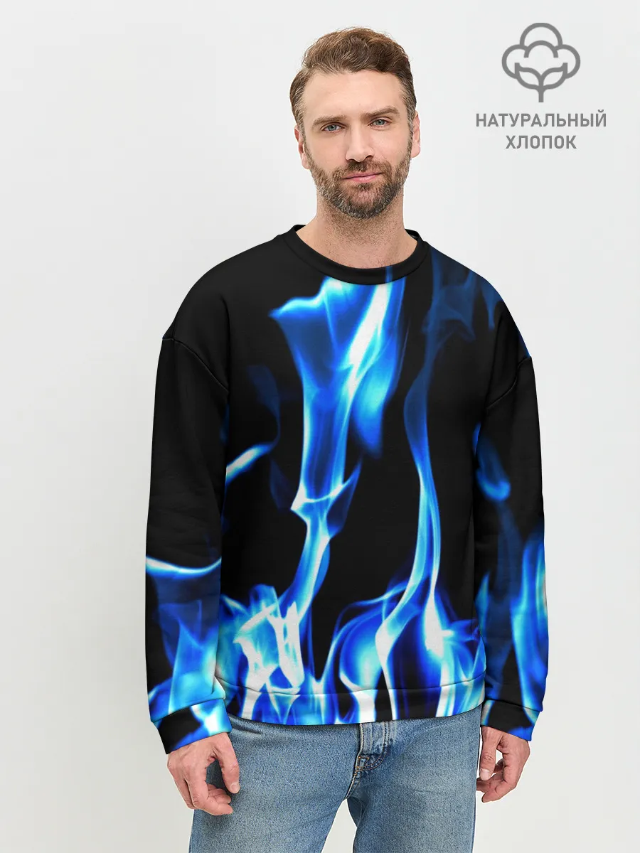 Мужской свитшот базовый / Огонь