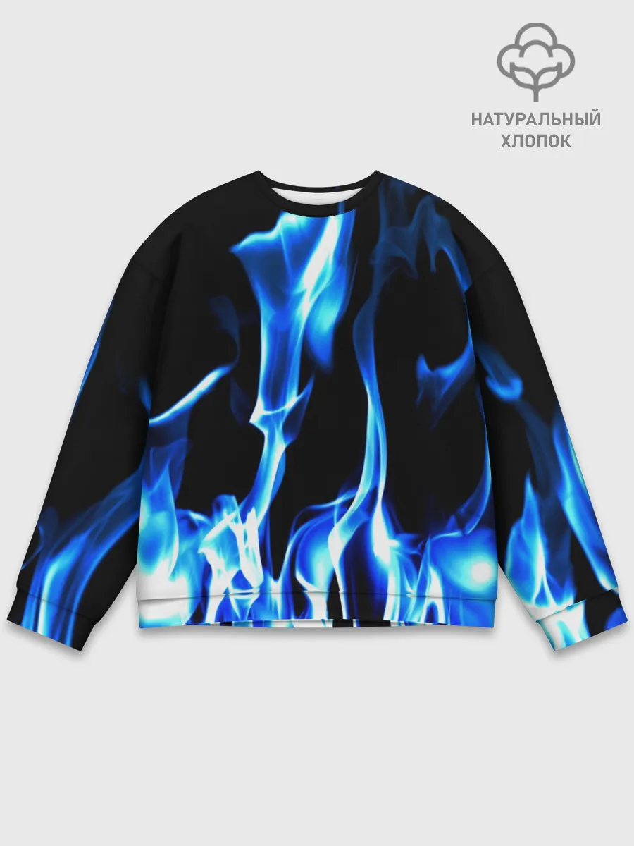 Мужской свитшот базовый / Огонь