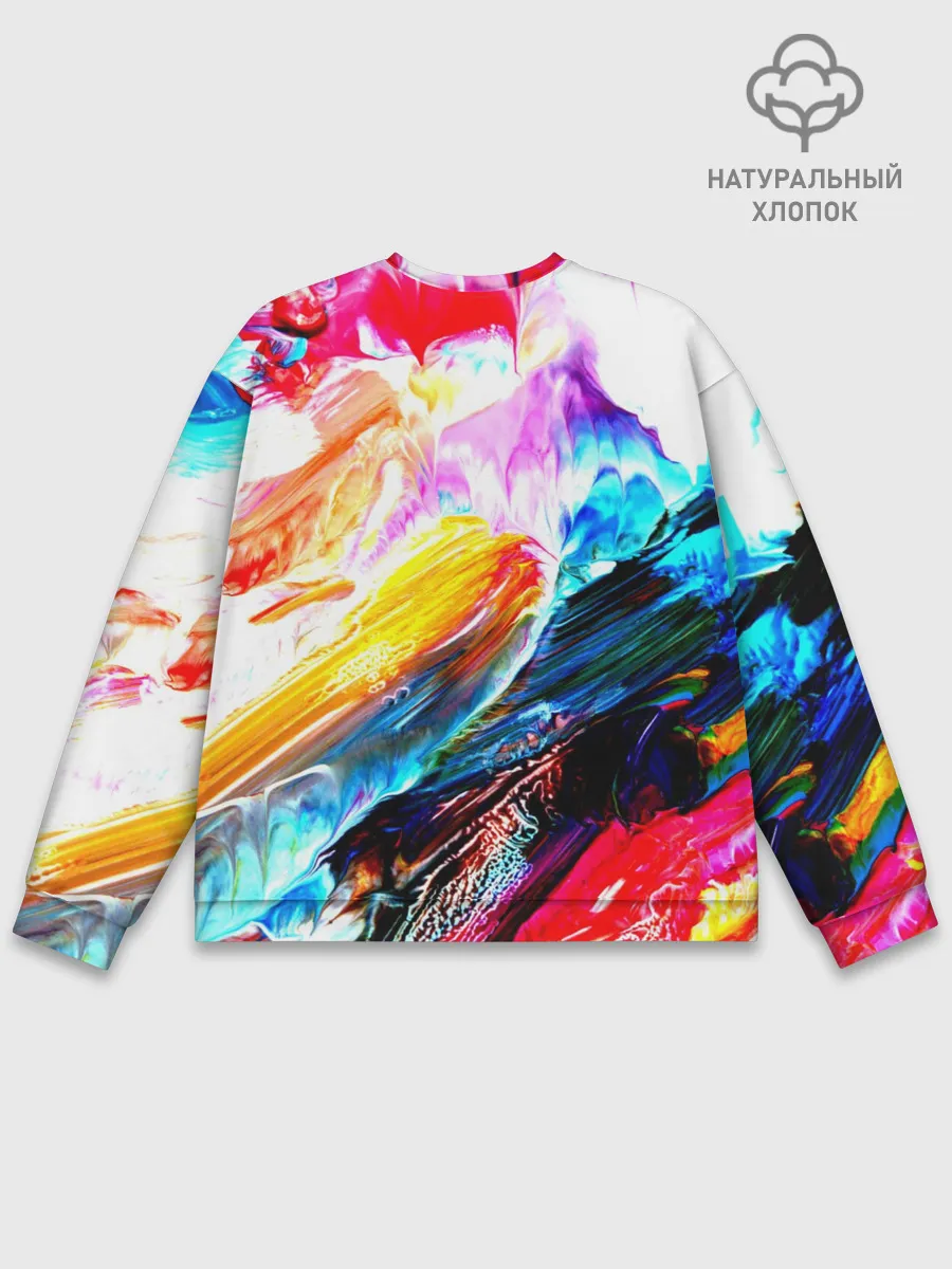 Мужской свитшот базовый / Абстракция красок