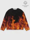 Мужской свитшот базовый / Огонь с искрами