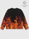 Мужской свитшот базовый / Огонь с искрами