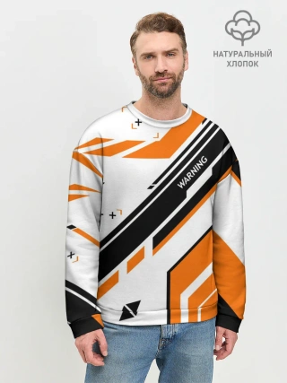 Мужской свитшот базовый / cs:go - Asiimov P90 Style