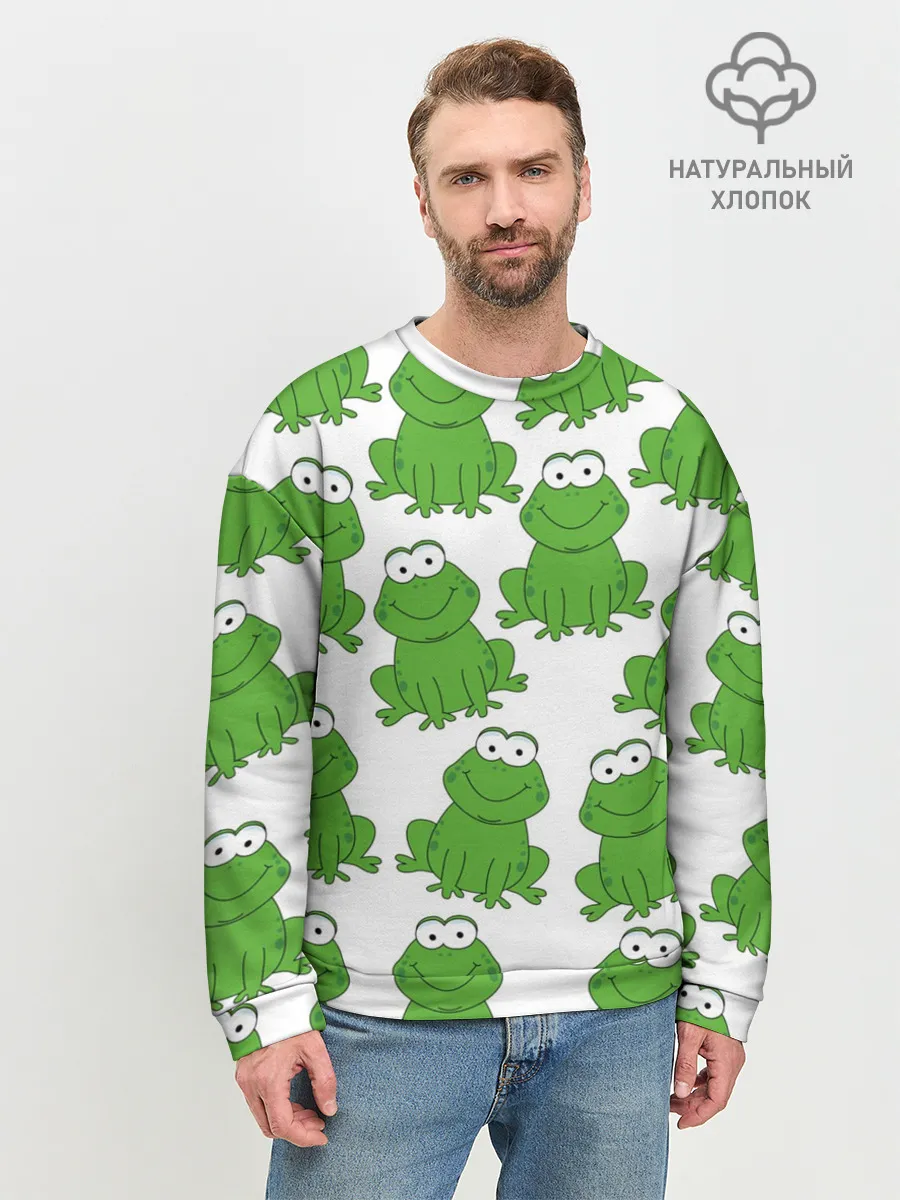 Мужской свитшот базовый / Лягушки