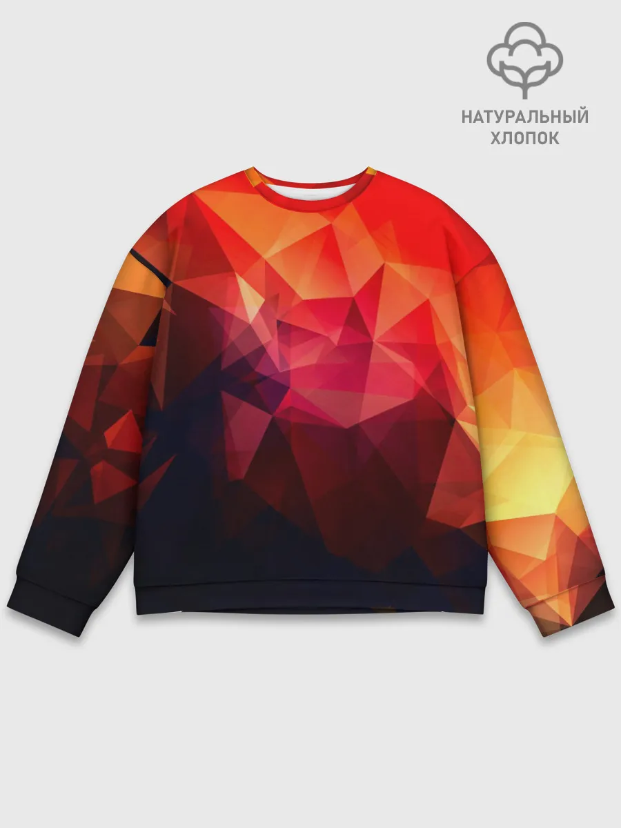 Мужской свитшот базовый / Абстракция