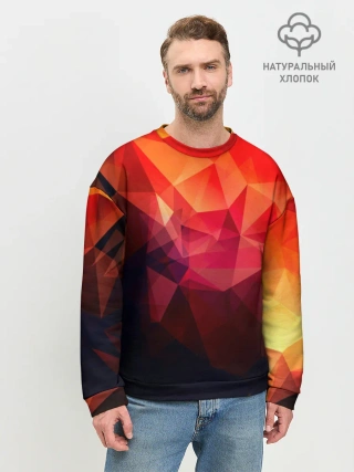 Мужской свитшот базовый / Абстракция