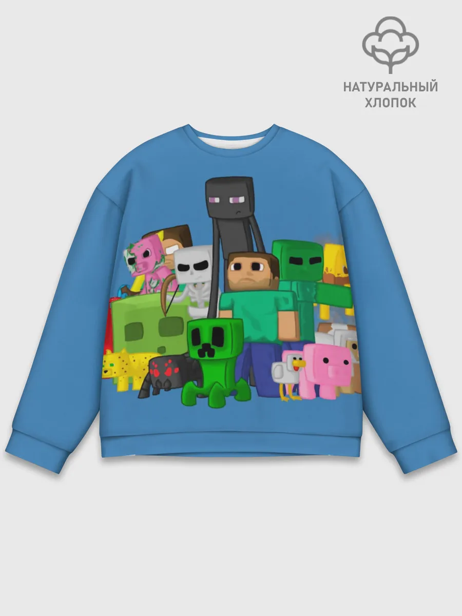 Мужской свитшот базовый / Майнкрафт