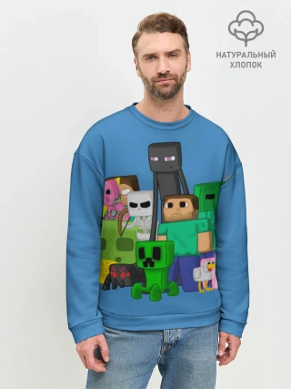 Мужской свитшот базовый / Майнкрафт