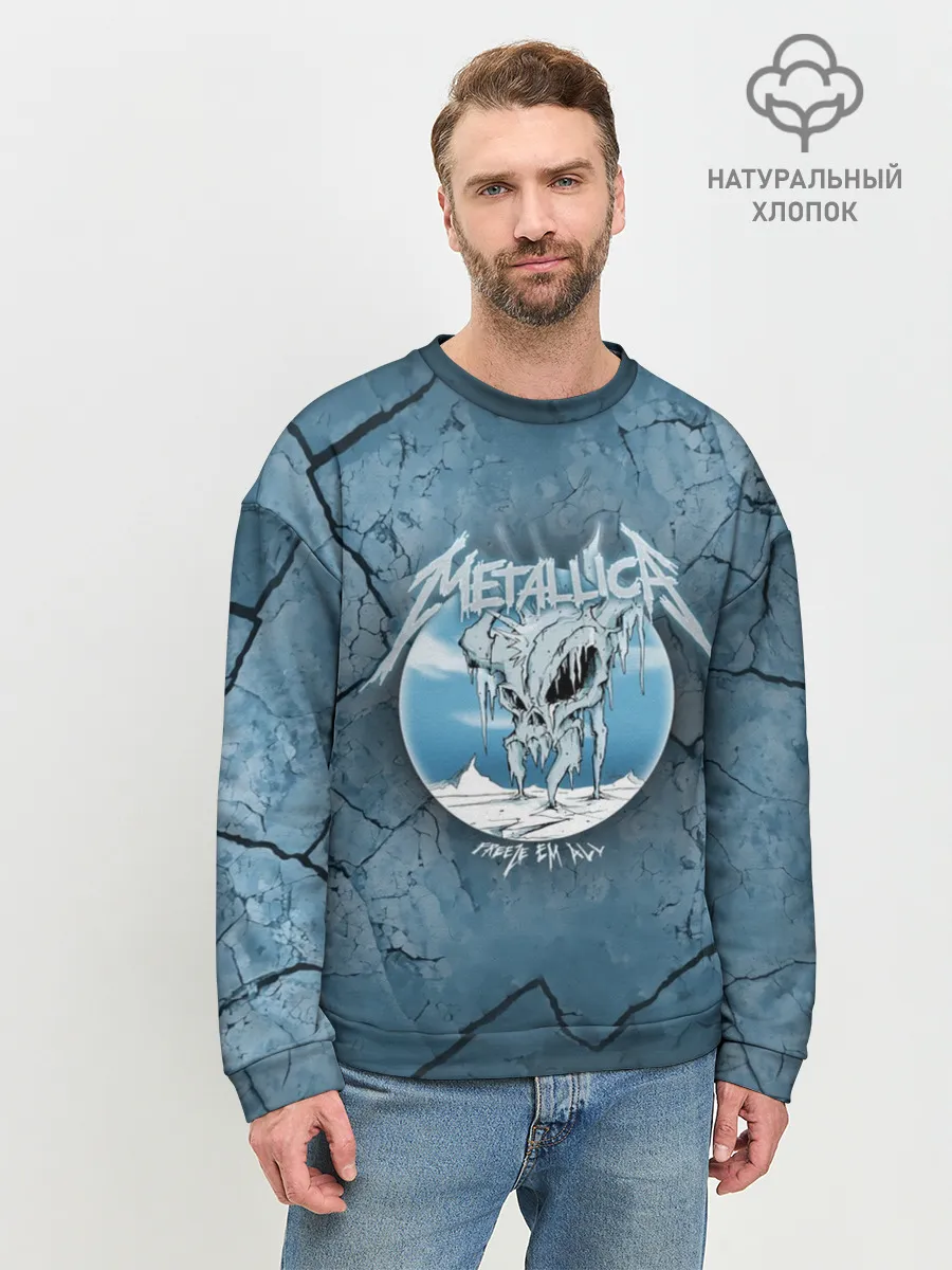 Мужской свитшот базовый / Metallica, freeze em all