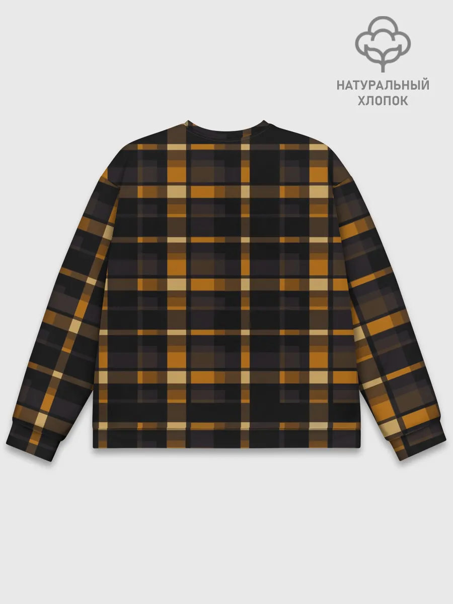 Мужской свитшот базовый / В клетку