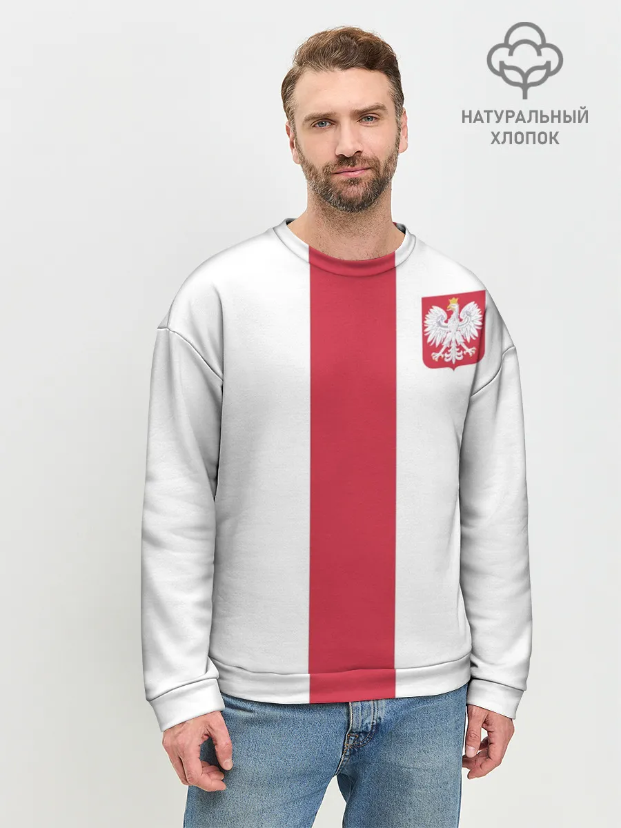 Мужской свитшот базовый / Сборная Польша
