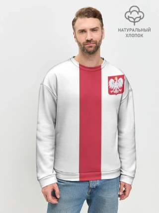 Мужской свитшот базовый / Сборная Польша