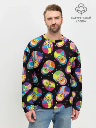 Мужской свитшот базовый / Мексиканские черепа