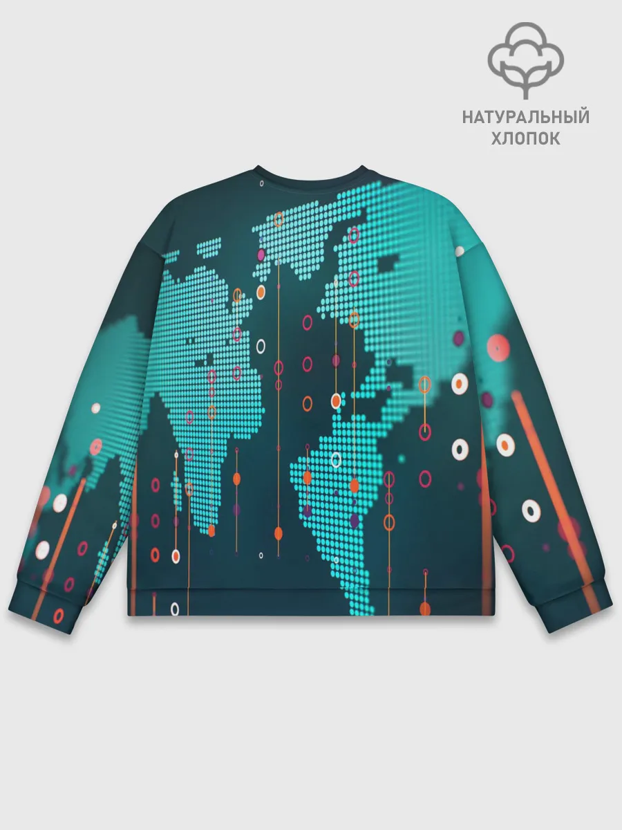Мужской свитшот базовый / Watch Dogs 2 NETWORK HACK