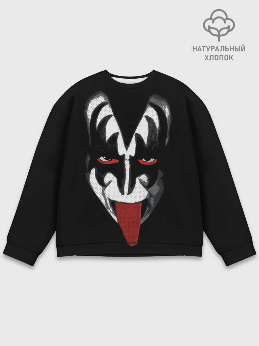 Мужской свитшот базовый / Кисс