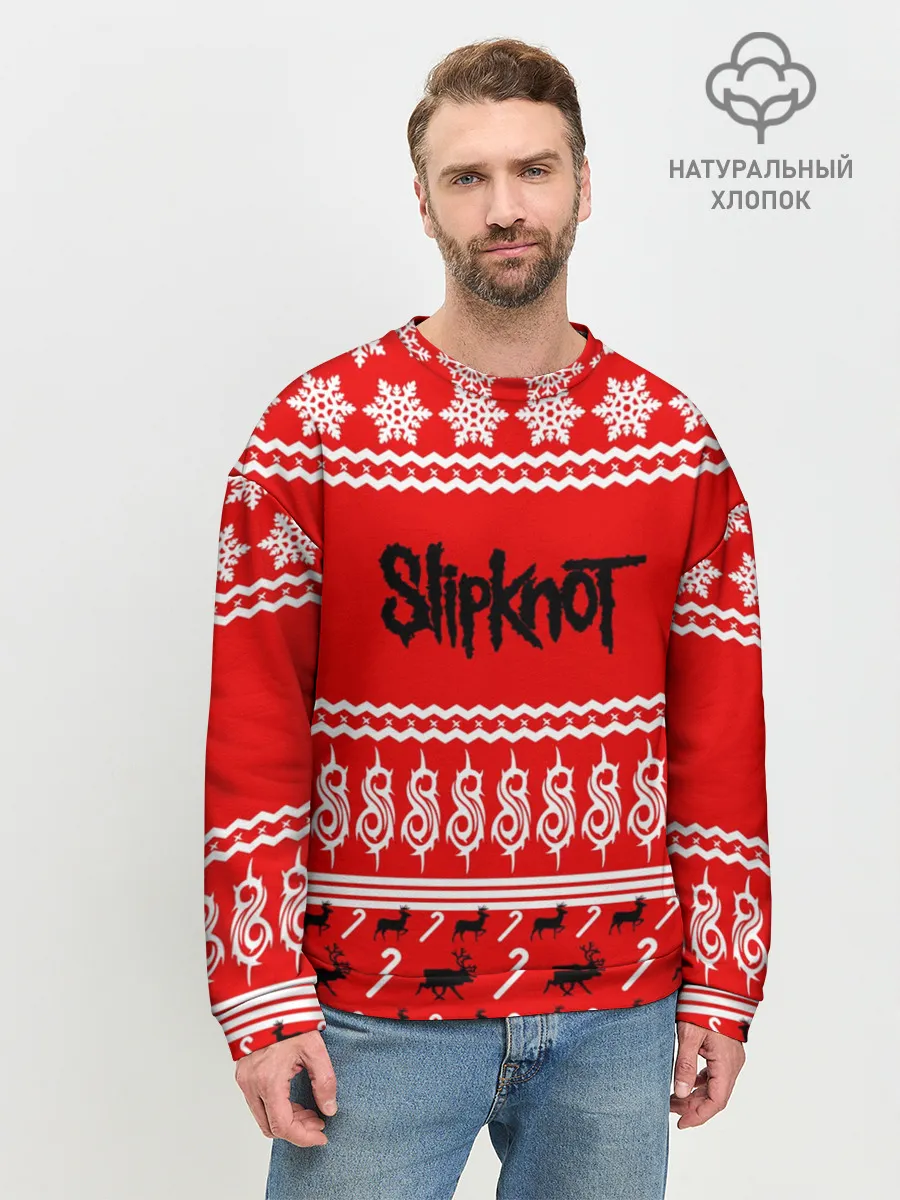 Мужской свитшот базовый / Праздничный Slipknot