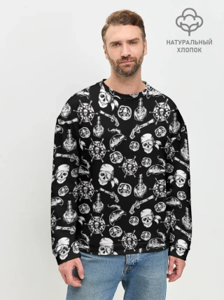 Мужской свитшот базовый / Pirates Pattern