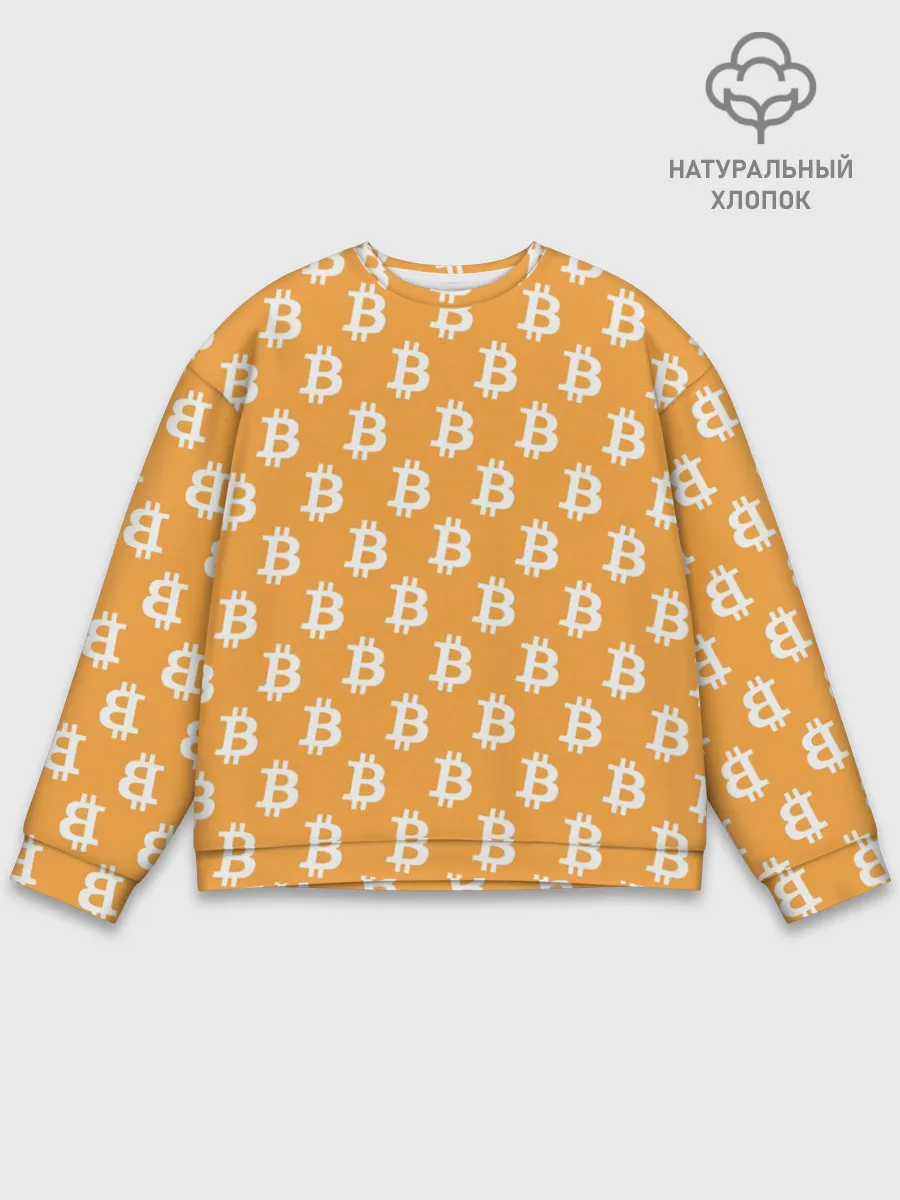 Мужской свитшот базовый / Bitcoin