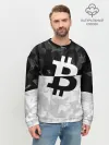 Мужской свитшот базовый / BITCOIN Black Collection
