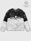 Мужской свитшот базовый / CS GO BLACK WHITE GEOMETRY
