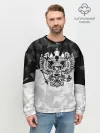 Мужской свитшот базовый / RUSSIA BLACK X WHITE | РОССИЯ