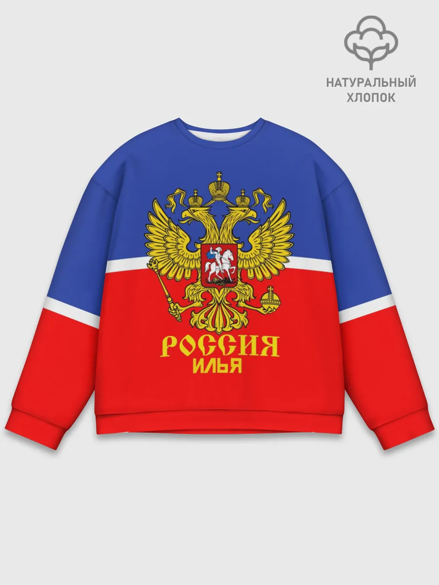 Мужской свитшот базовый / Хоккеист Илья