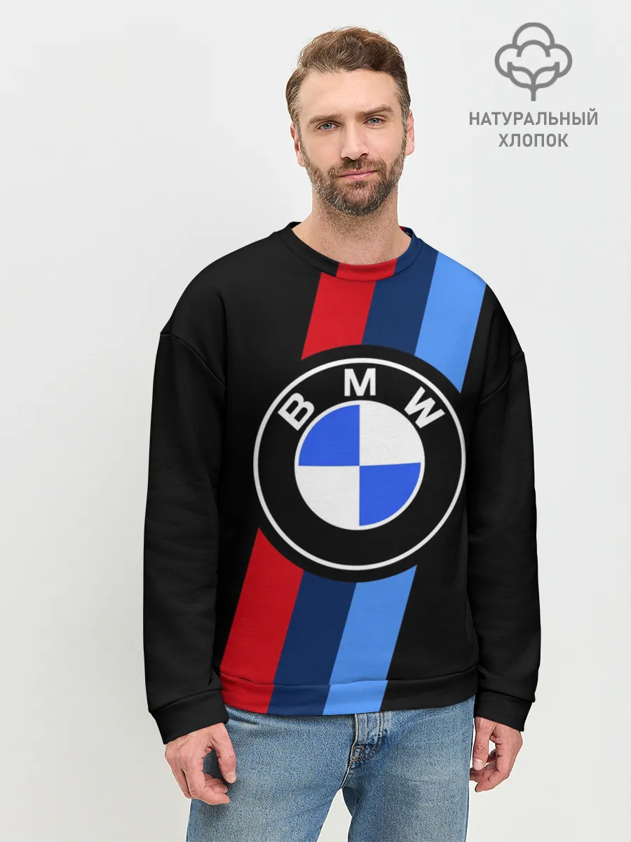 Мужской свитшот базовый / BMW 2021 M SPORT / БМВ М СПОРТ