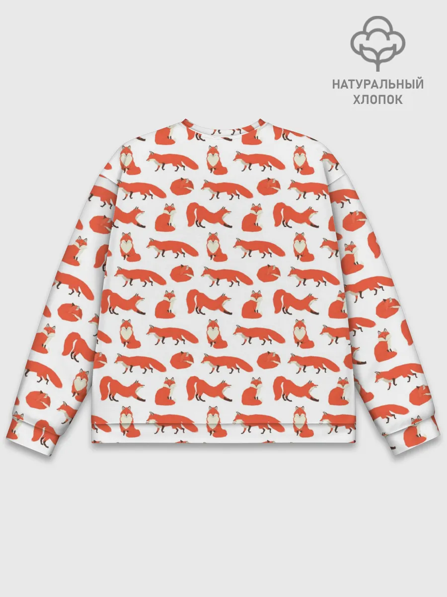 Мужской свитшот базовый / Рыжий паттер