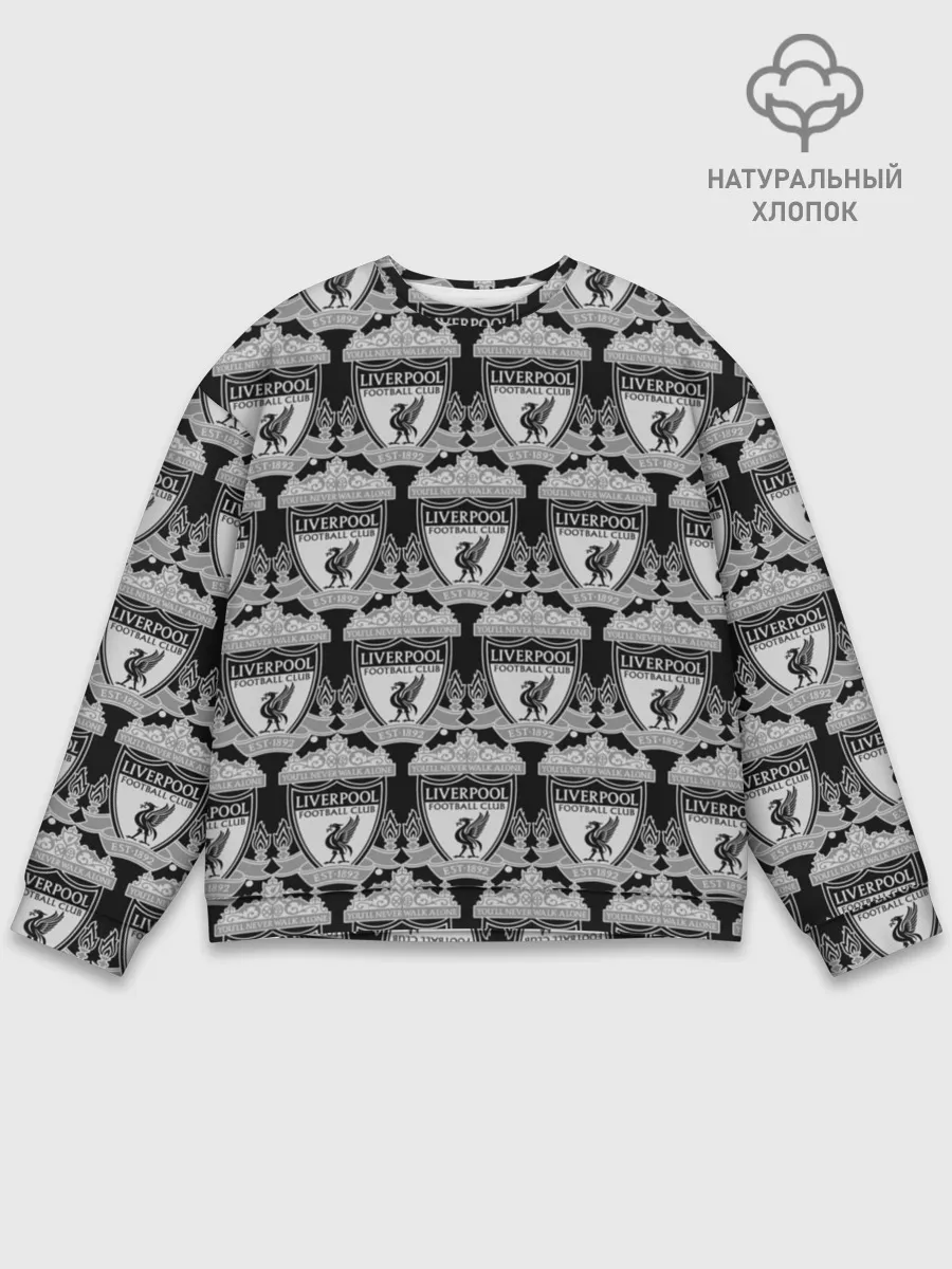 Мужской свитшот базовый / Liverpool Black&White