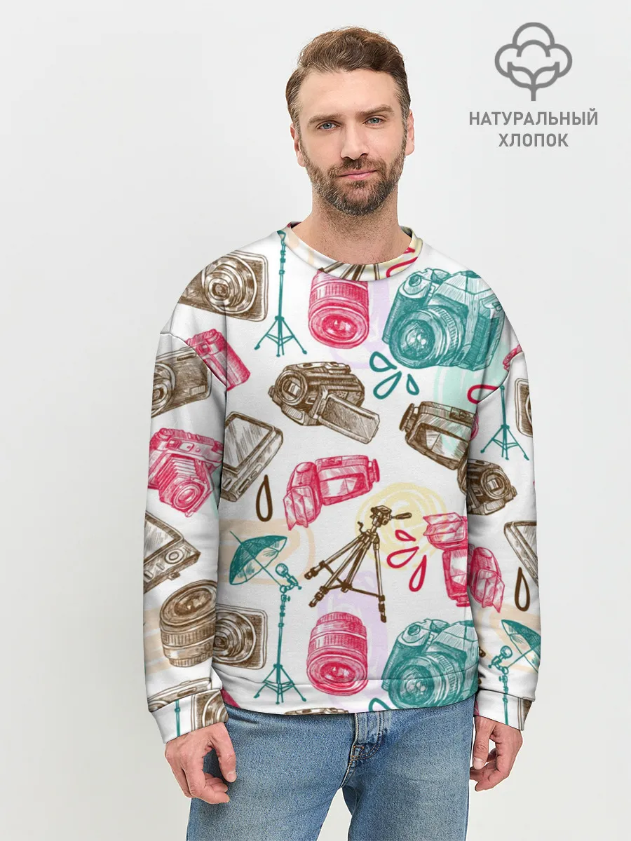 Мужской свитшот базовый / Блогер