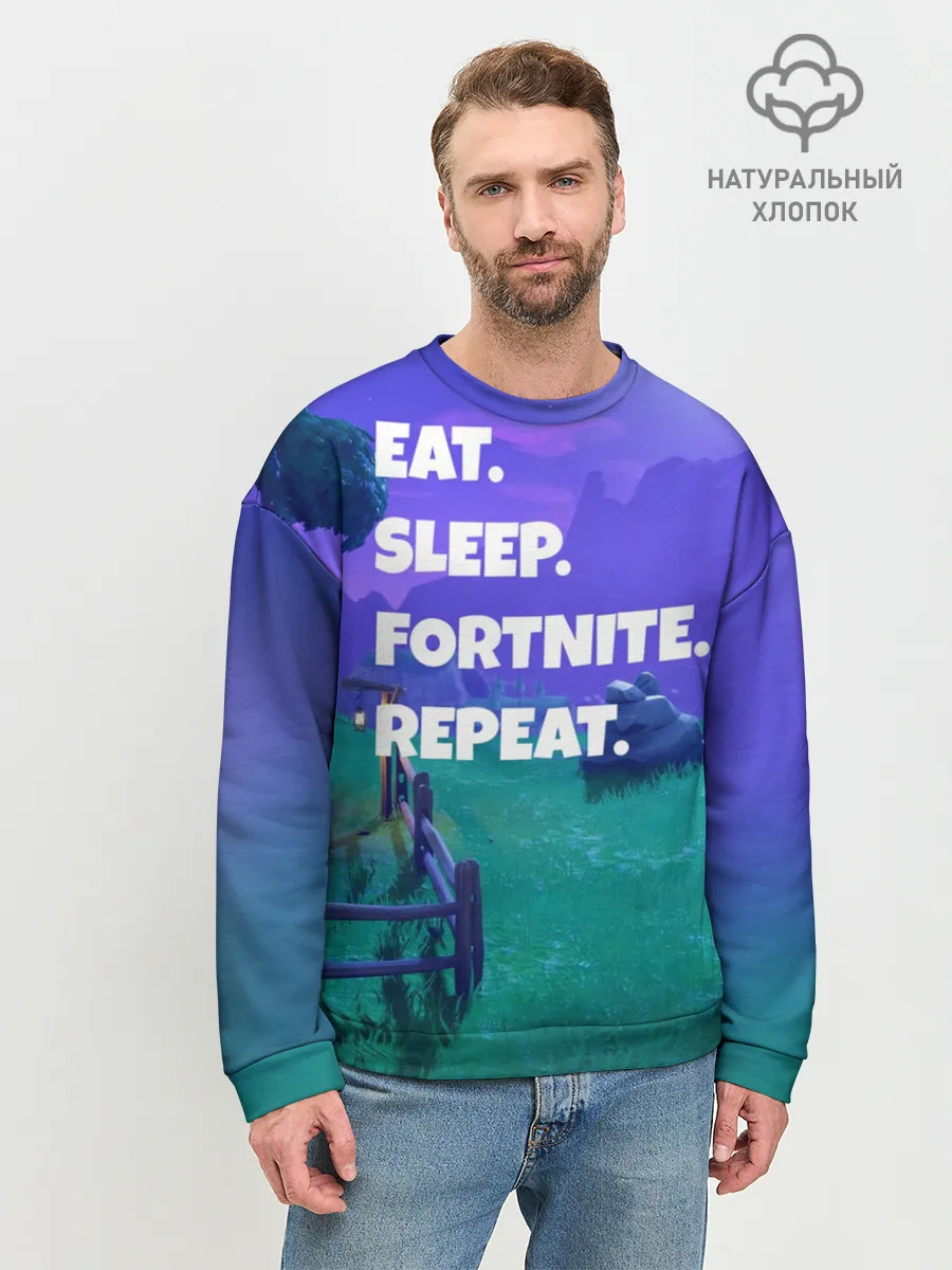 Мужской свитшот базовый / Fortnite Repeat
