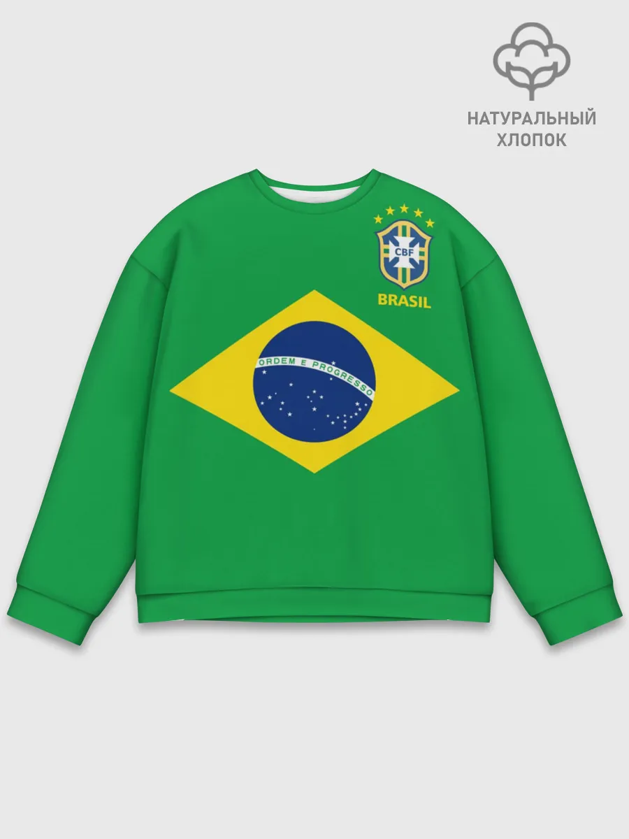 Мужской свитшот базовый / Бразилия, форма