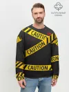 Мужской свитшот базовый / Caution Style
