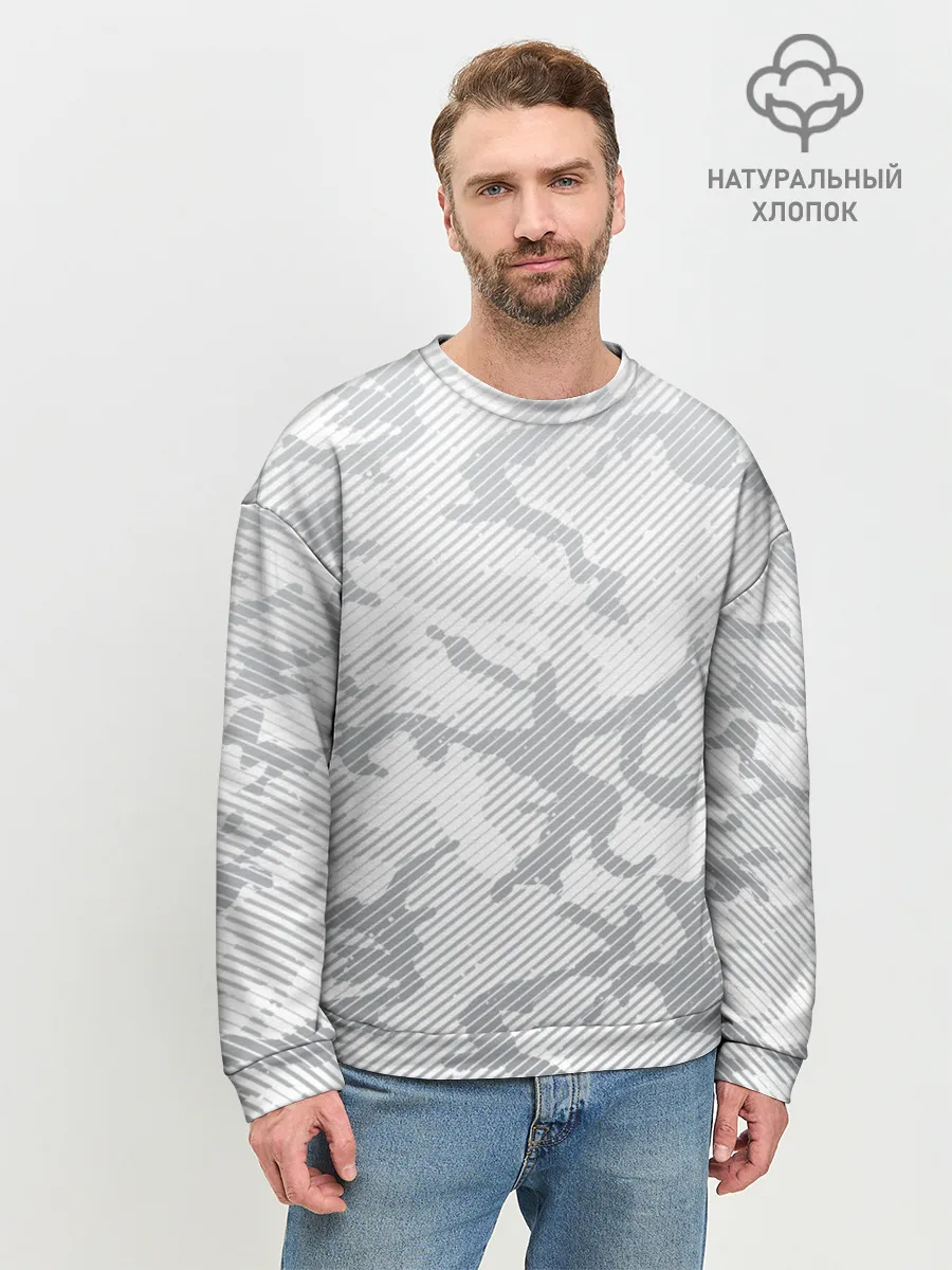 Мужской свитшот базовый / Lite Camouflage Lines