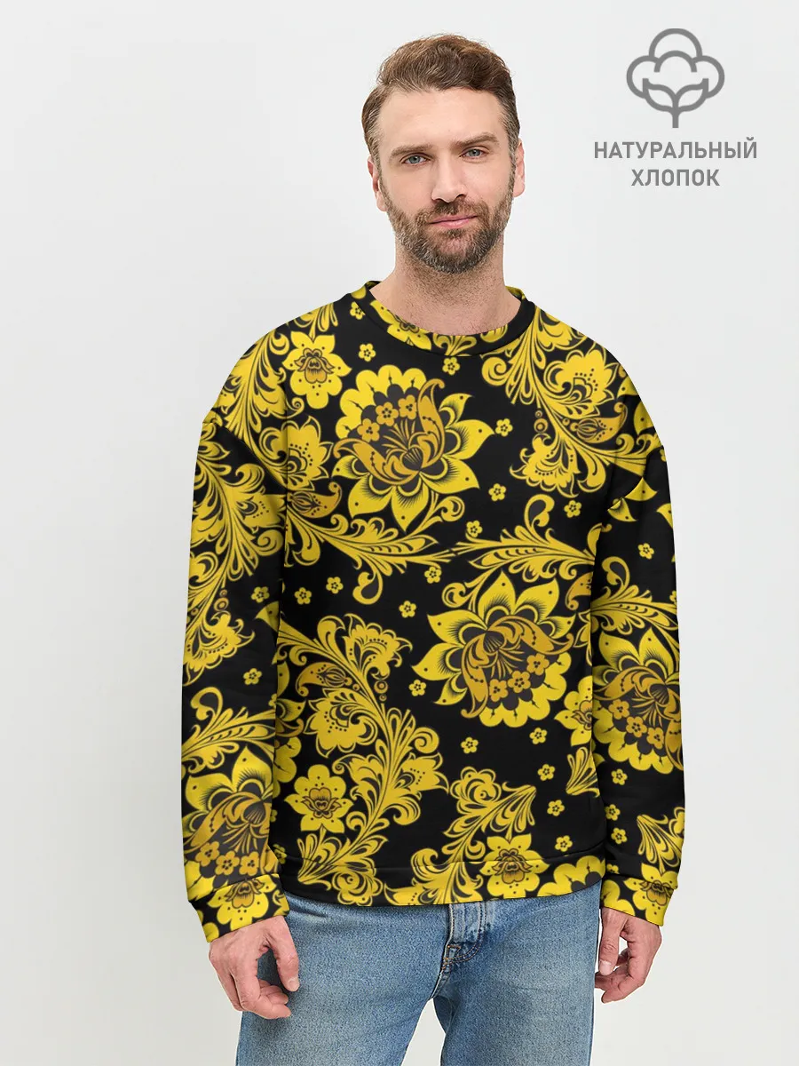 Мужской свитшот базовый / Хохлома