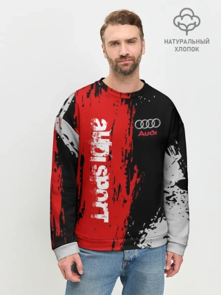 Мужской свитшот базовый / AUDI SPORT / АУДИ СПОРТ