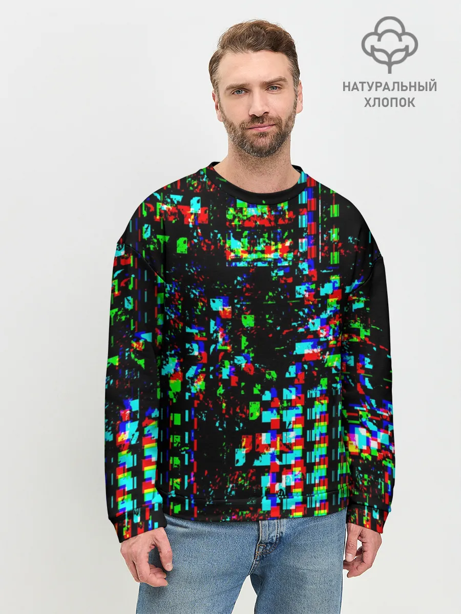 Мужской свитшот базовый / Optical abstract