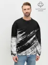 Мужской свитшот базовый / abstraction black&white