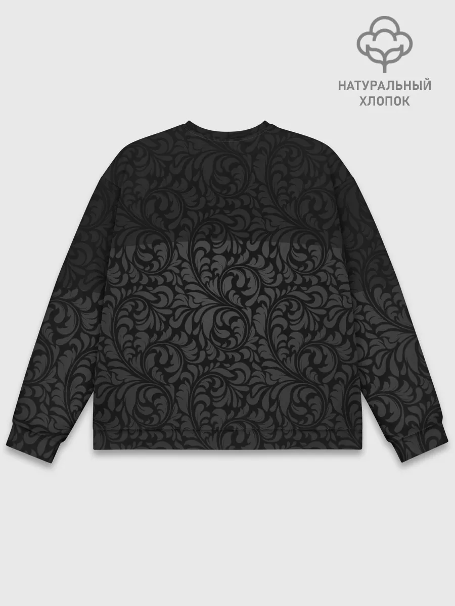 Мужской свитшот базовый / Чёрный котик