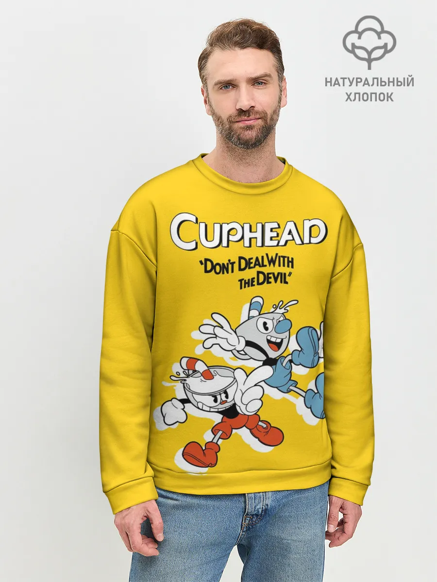 Мужской свитшот базовый / Cuphead