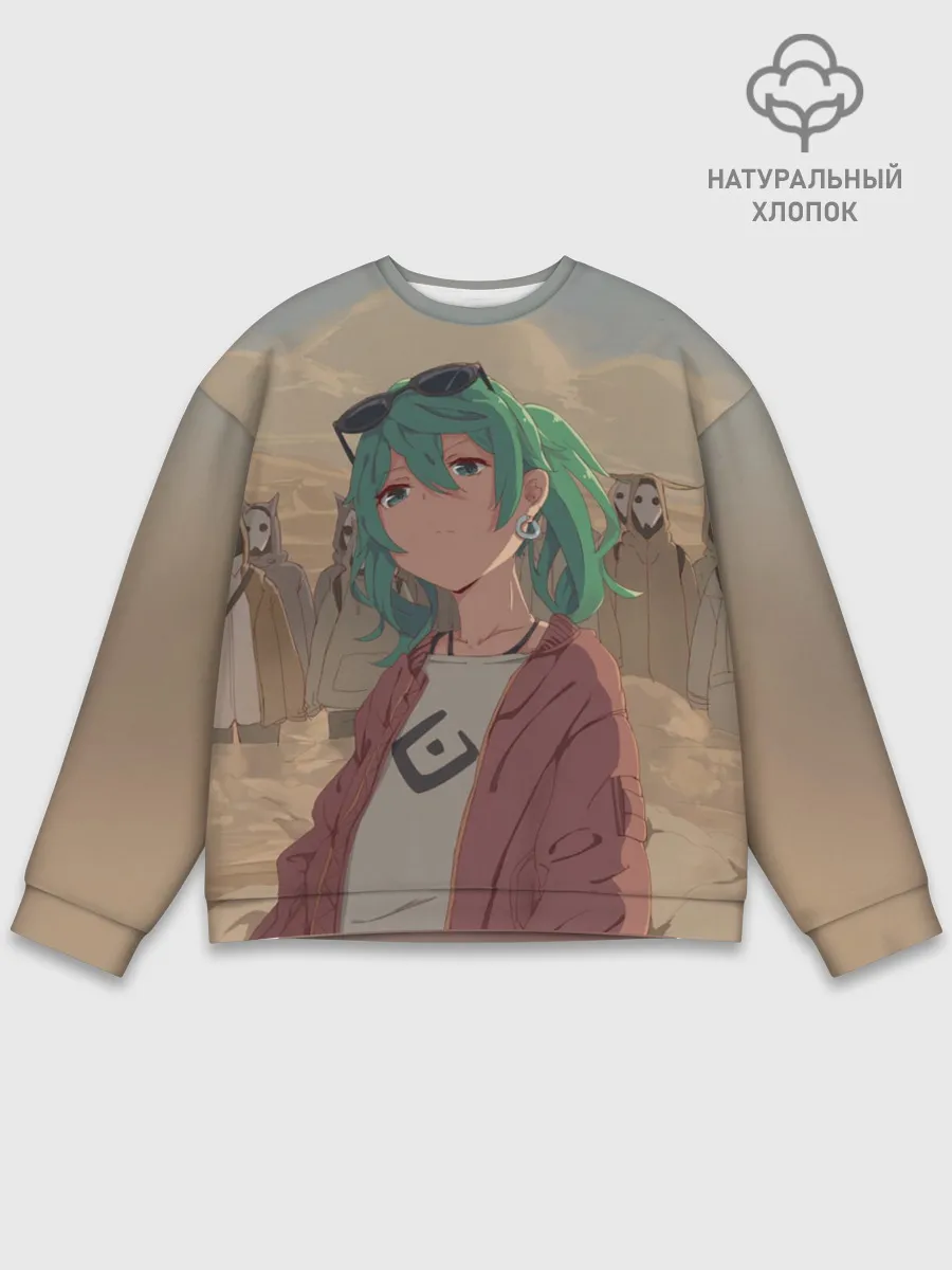 Мужской свитшот базовый / Мику Хатсуне. ВОКАЛОИД