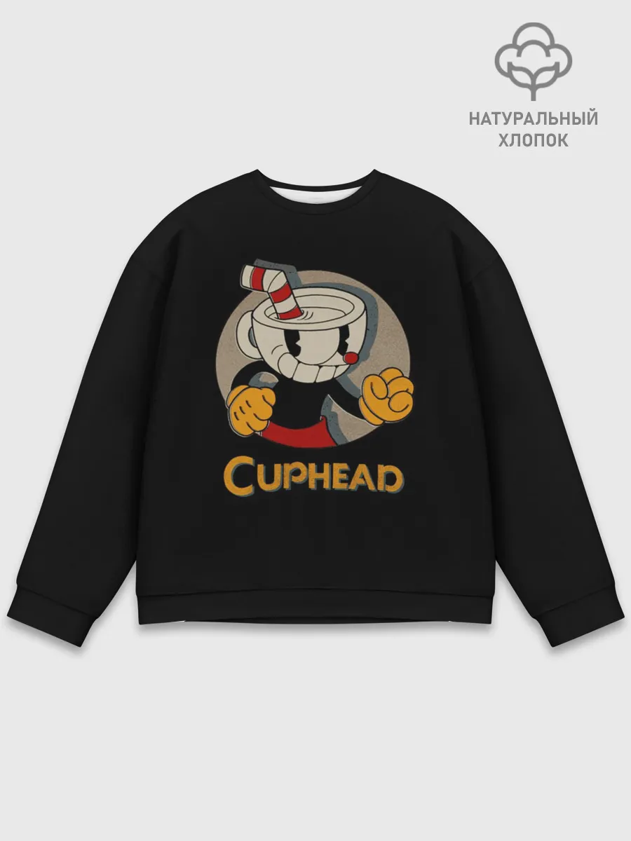 Мужской свитшот базовый / Cuphead