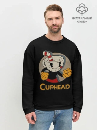 Мужской свитшот базовый / Cuphead