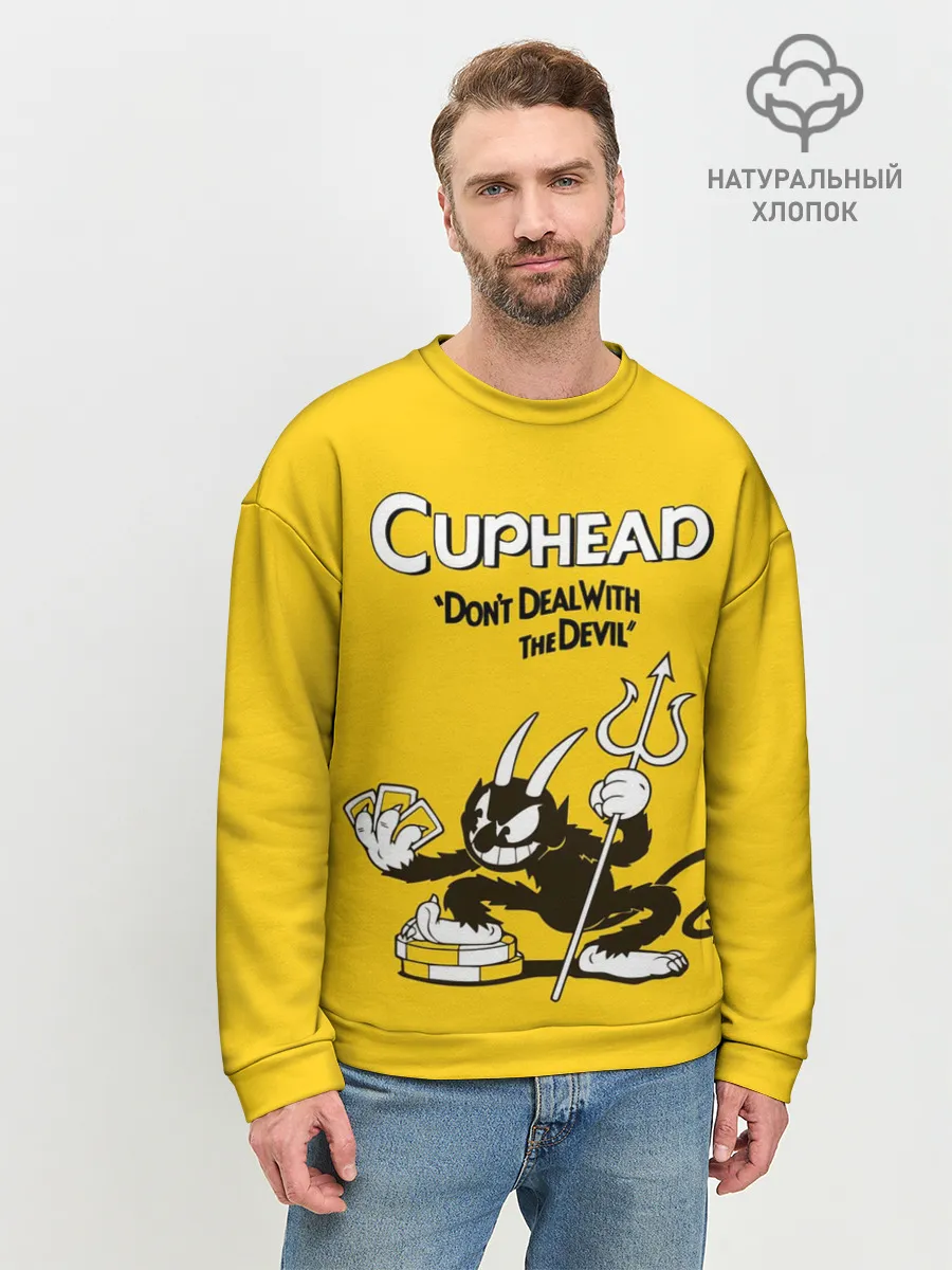 Мужской свитшот базовый / Cuphead