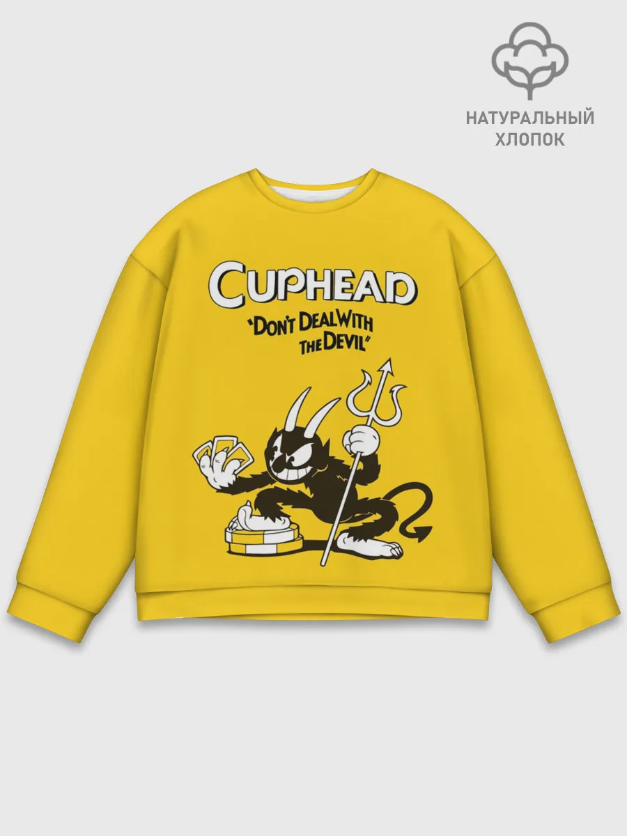 Мужской свитшот базовый / Cuphead